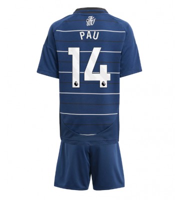 Aston Villa Pau Torres #14 Tredje Tröja Barn 2024-25 Kortärmad (+ Korta byxor)